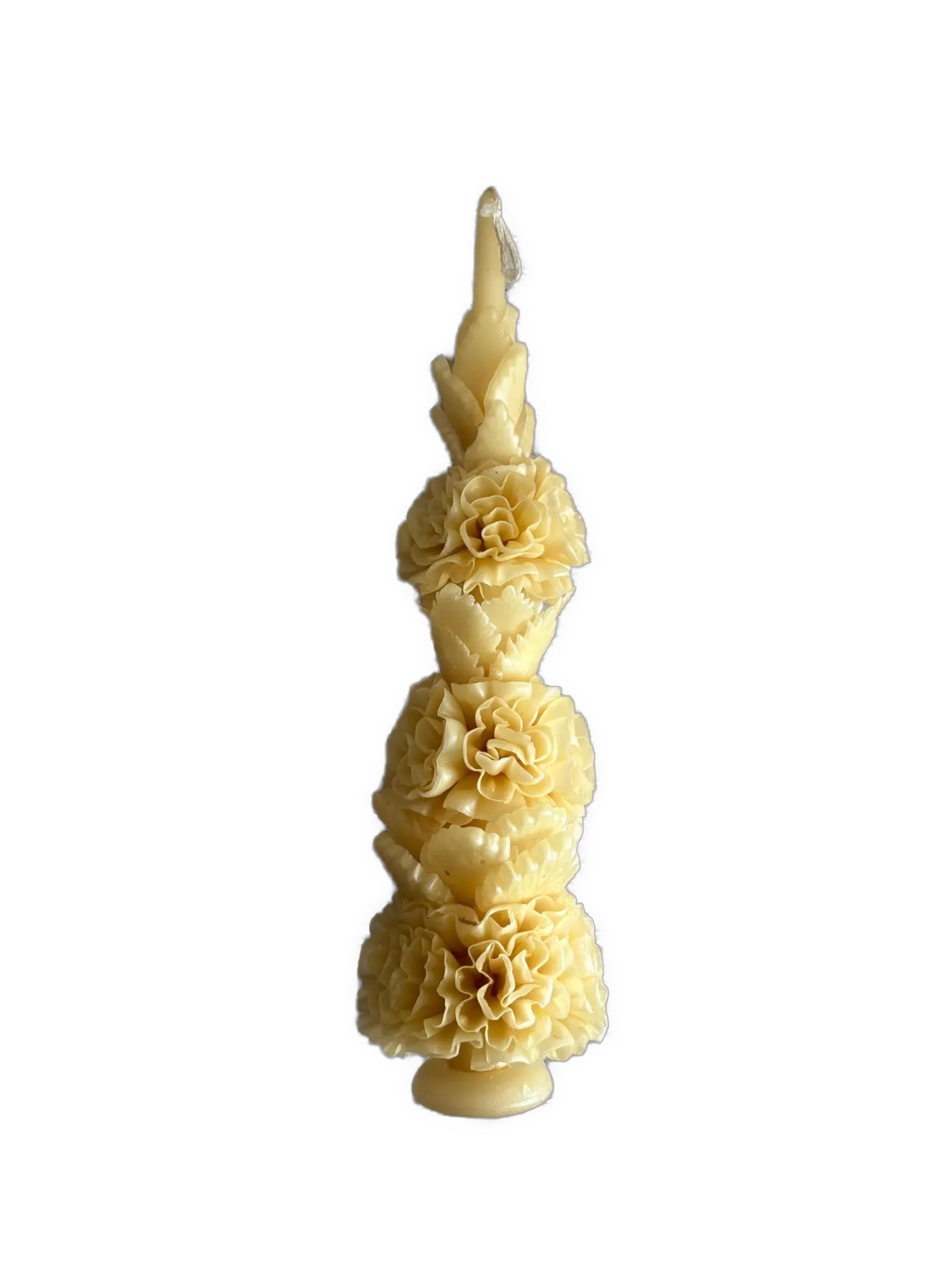 Oaxacan Grand Taper Candle, Ivory