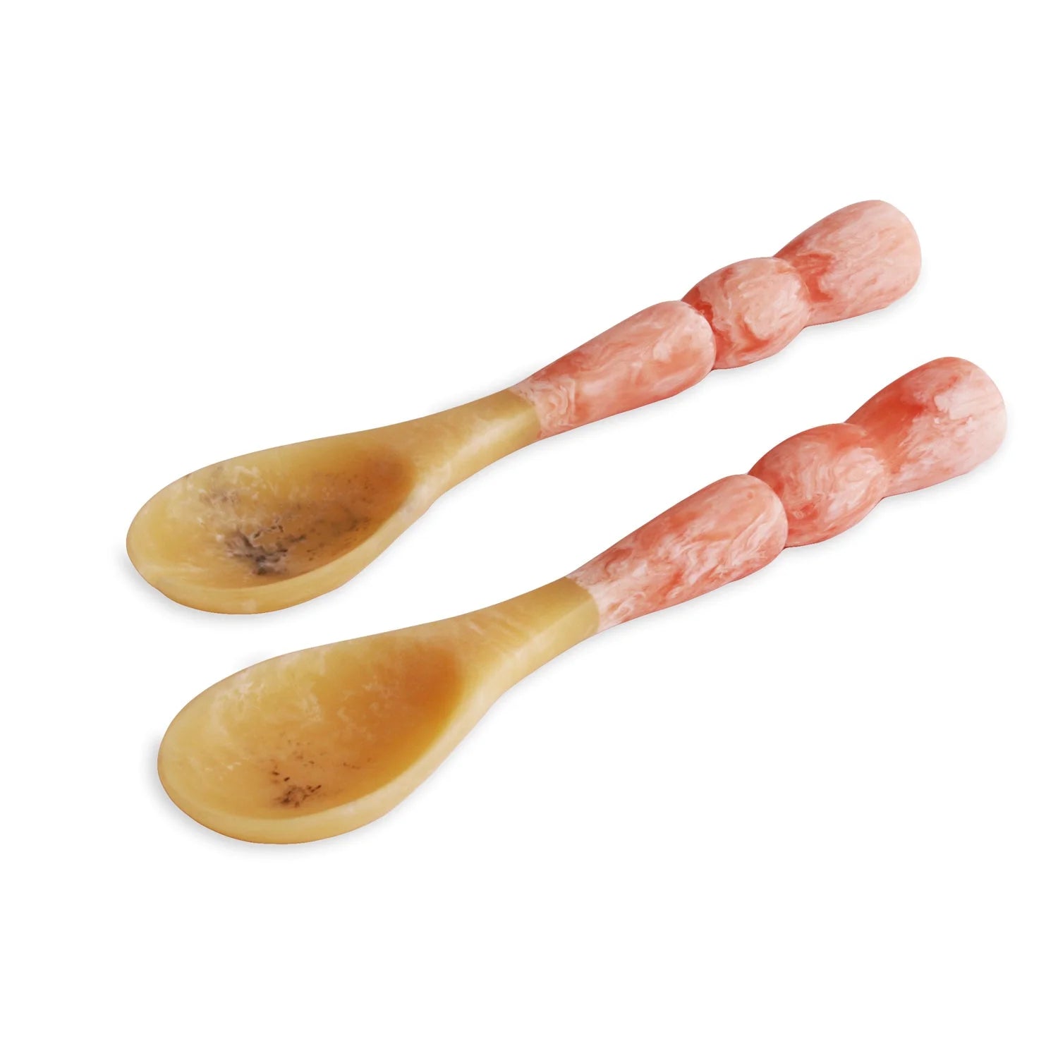 Beatriz Ball Resin Amelia Salad Servers, Peach