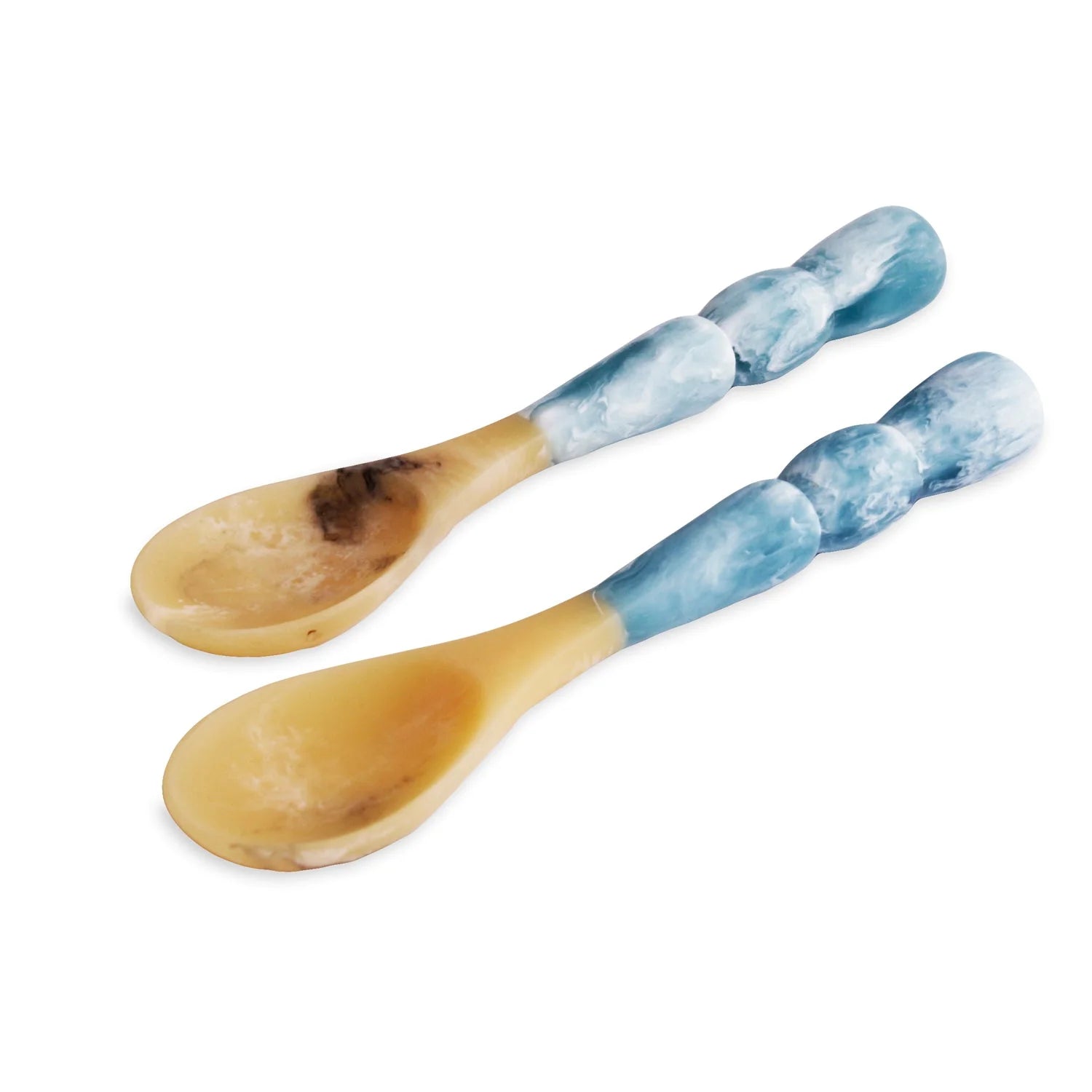 Beatriz Ball Resin Amelia Salad Servers, Aqua