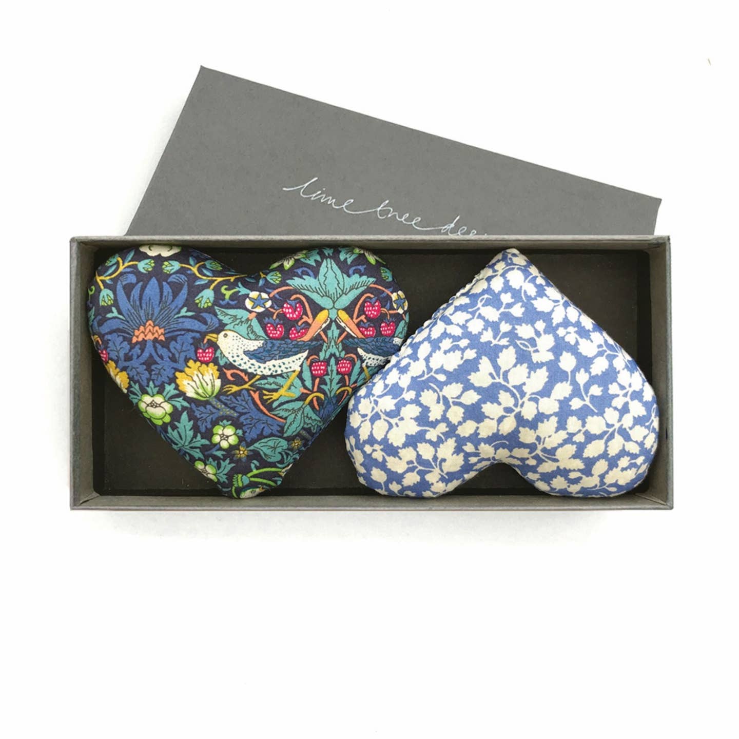 Lavender Heart Sachets, Heartsease, Set of 2
