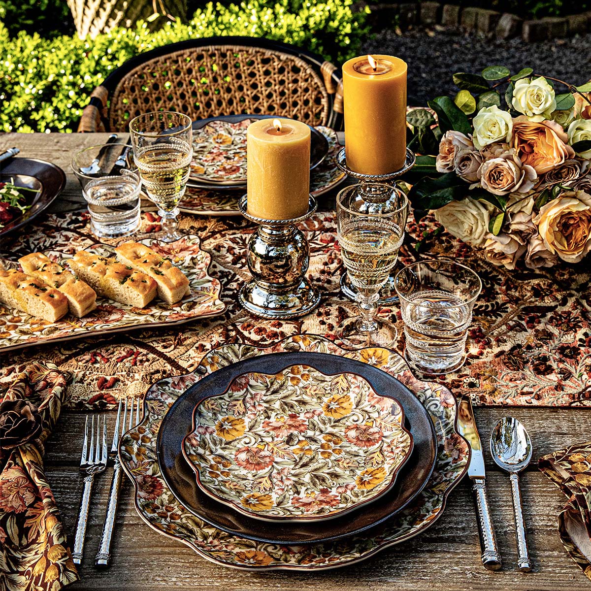 Juliska Willa Dessert/Salad Plate, Amber