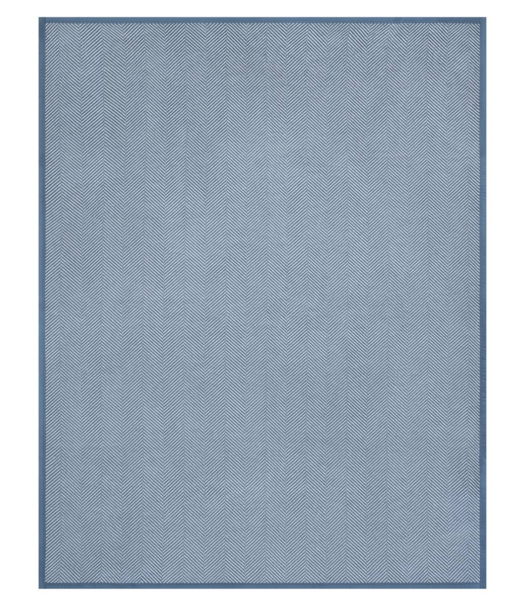 Harborview Herringbone Cornflower Blanket, Midi