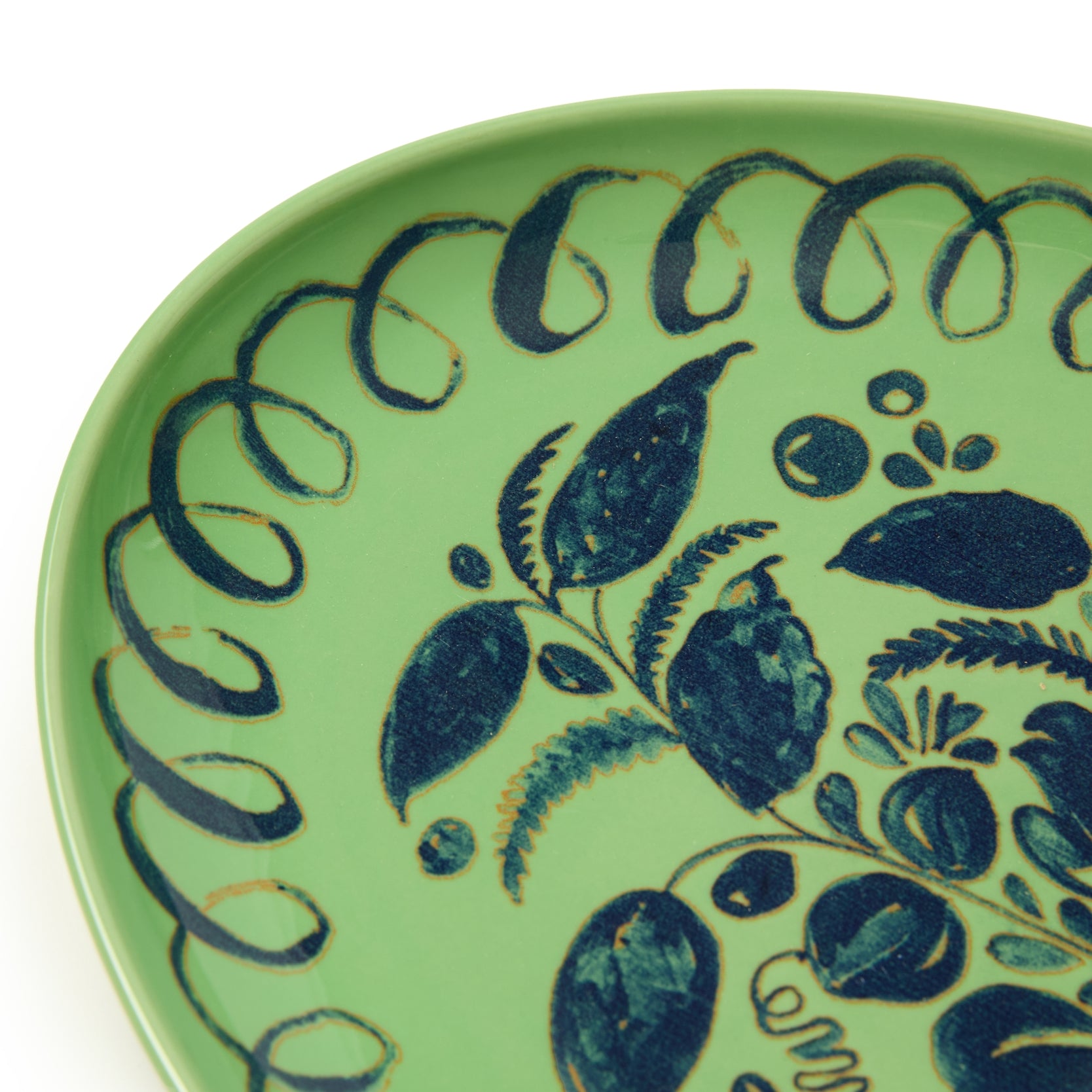 Amalfi Oval Tray, Green