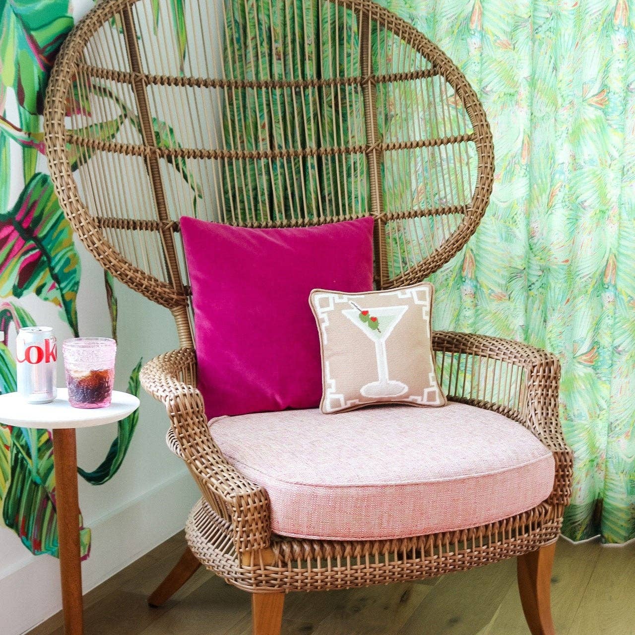 Dirty Martini Needlepoint Pillow