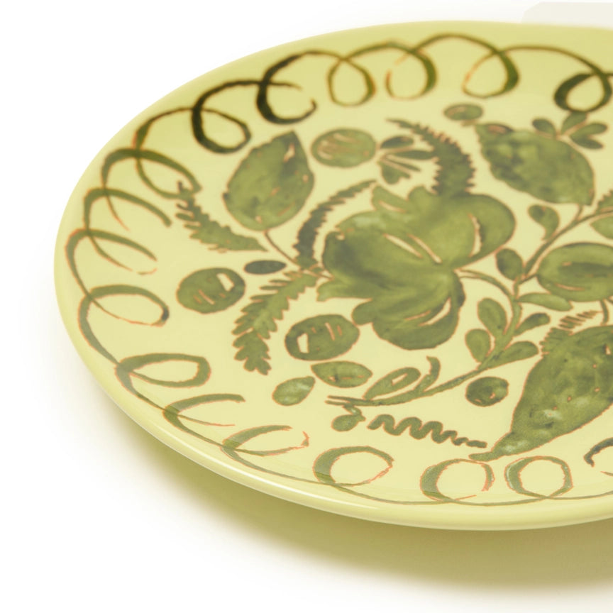 Amalfi Dessert Plate, Lime