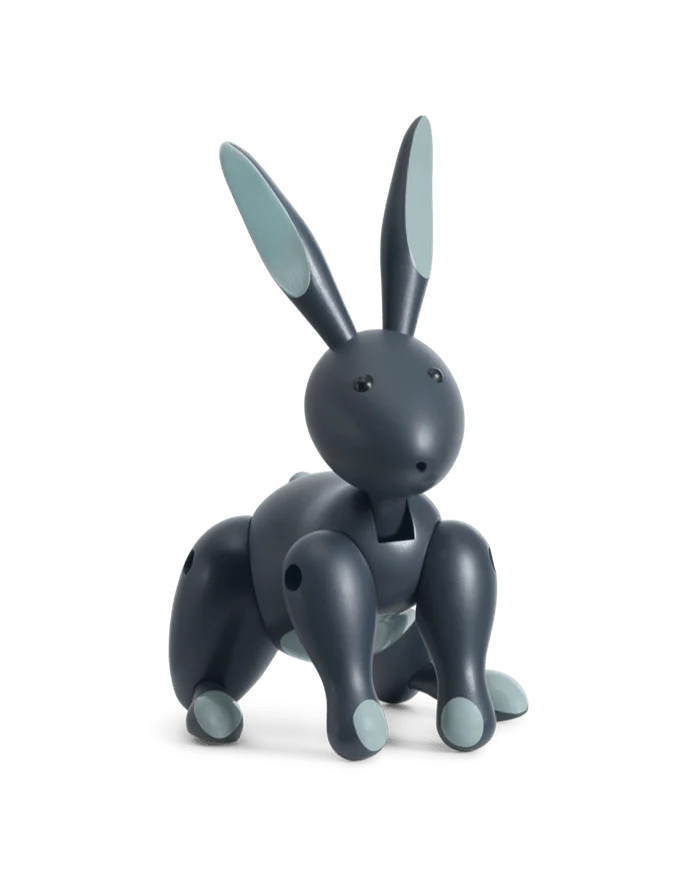 Blue Wooden Rabbit