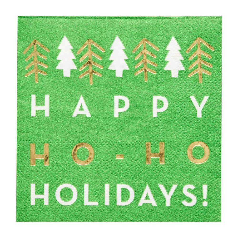 'Ho-Ho Holidays' Cocktail Napkins