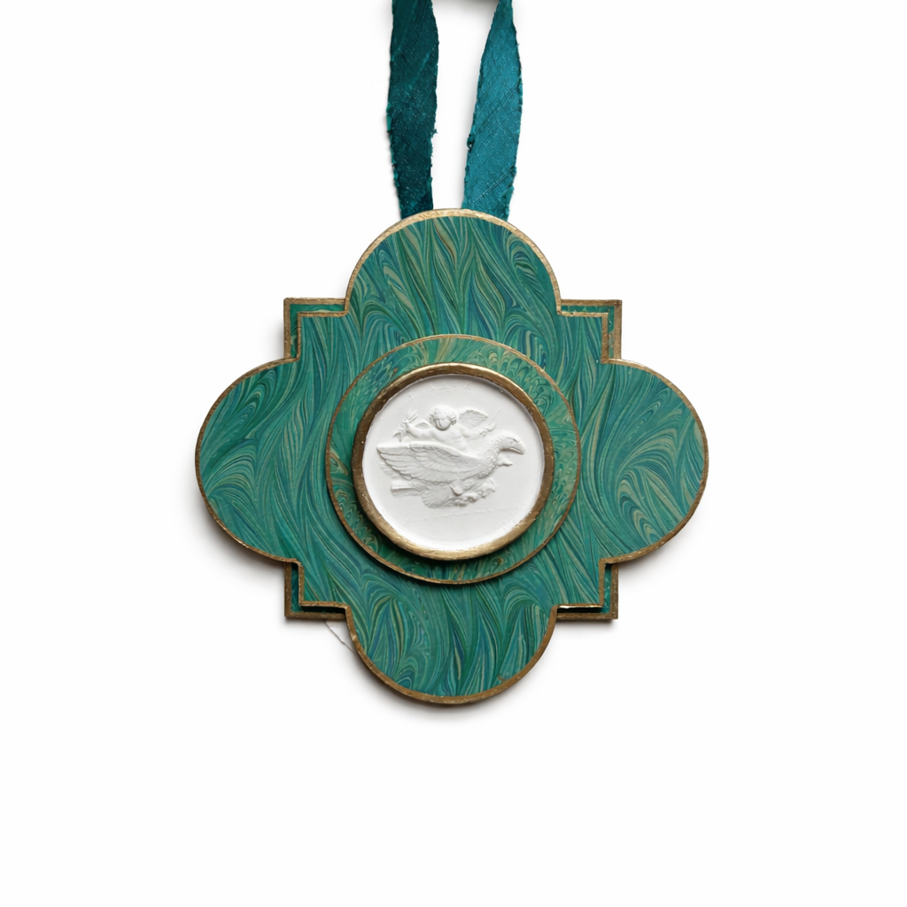 Tesoros Preciosos Medium Cartouche, Blue/Green