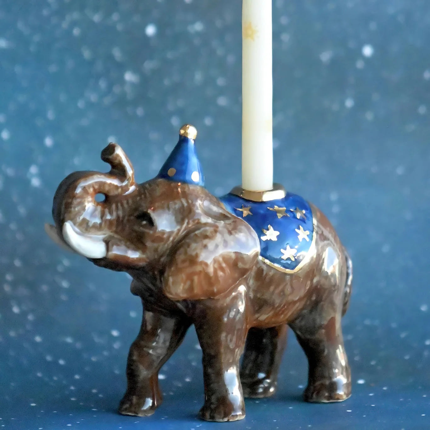 Midnight Elephant Cake Topper