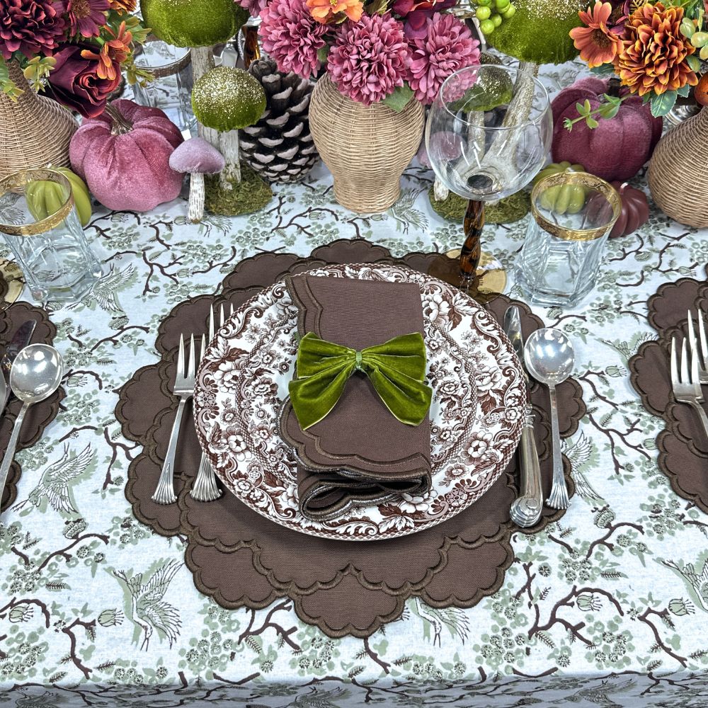 Lillian Placemat, Cocoa, Set of 4