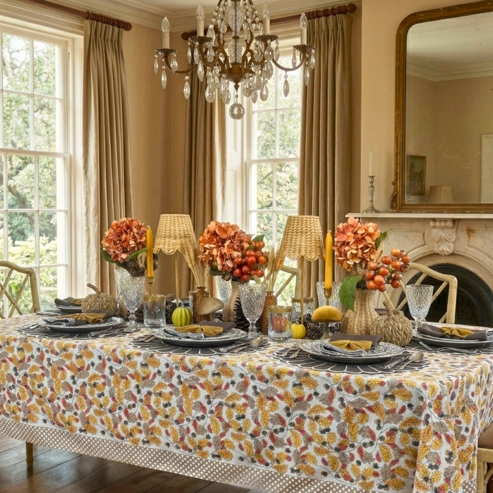 Acorns & Leaves Tablecloth