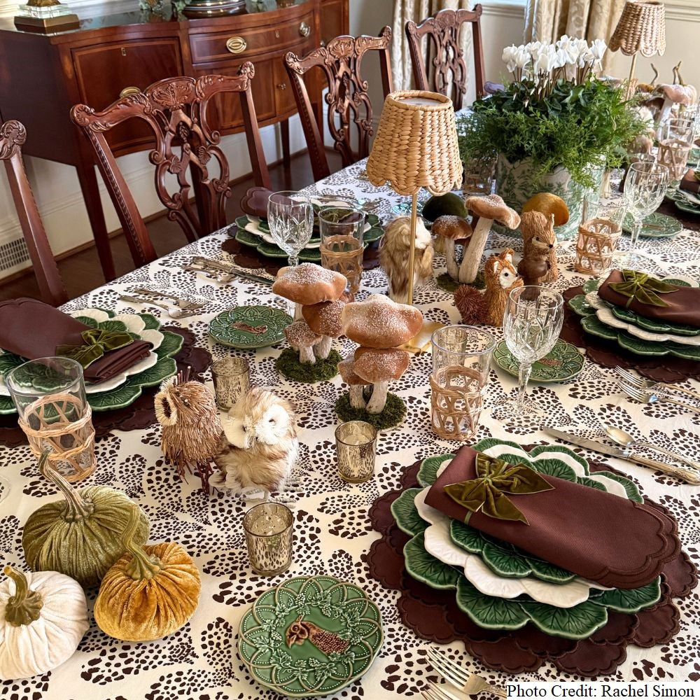 Lillian Placemat, Cocoa, Set of 4