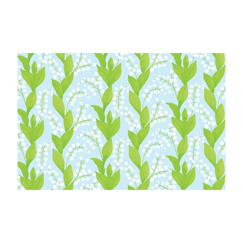 Lily of the Valley Paper Placemats, Pad of 24