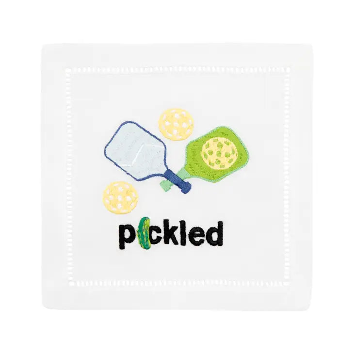 Pickled Cocktail Napkins, Set of 4