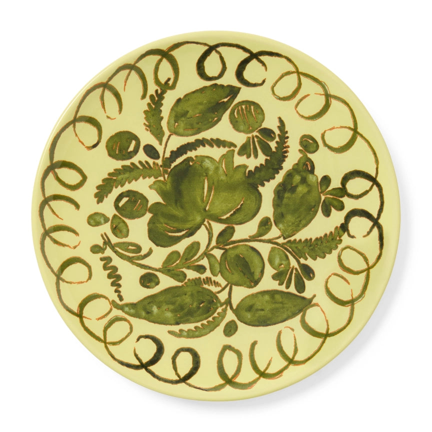 Amalfi Dessert Plate, Lime