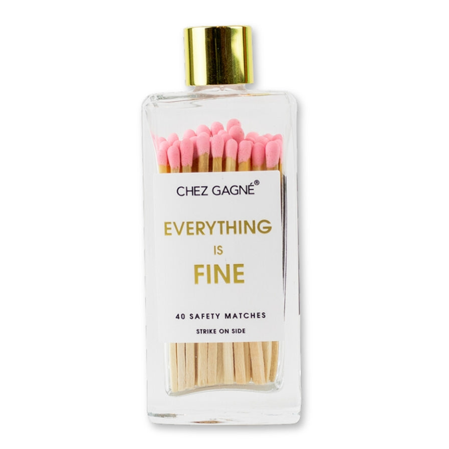 Glass Bottle Safety Matches, Everything Is Fine