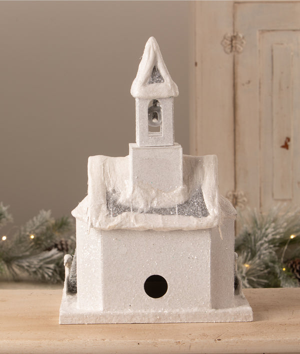 Ivory Church Snowy Ivory Church, Large - Hunt and Bloom