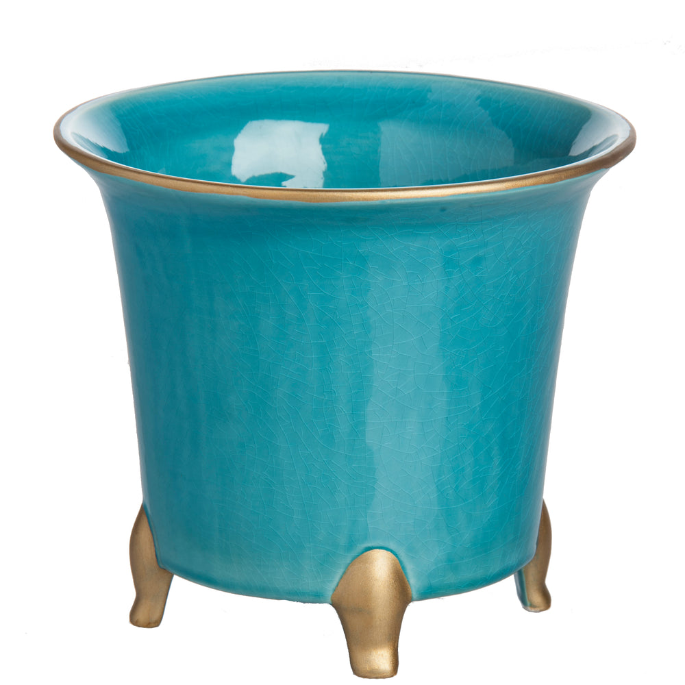 Cathy Turquoise Cachepot, Large