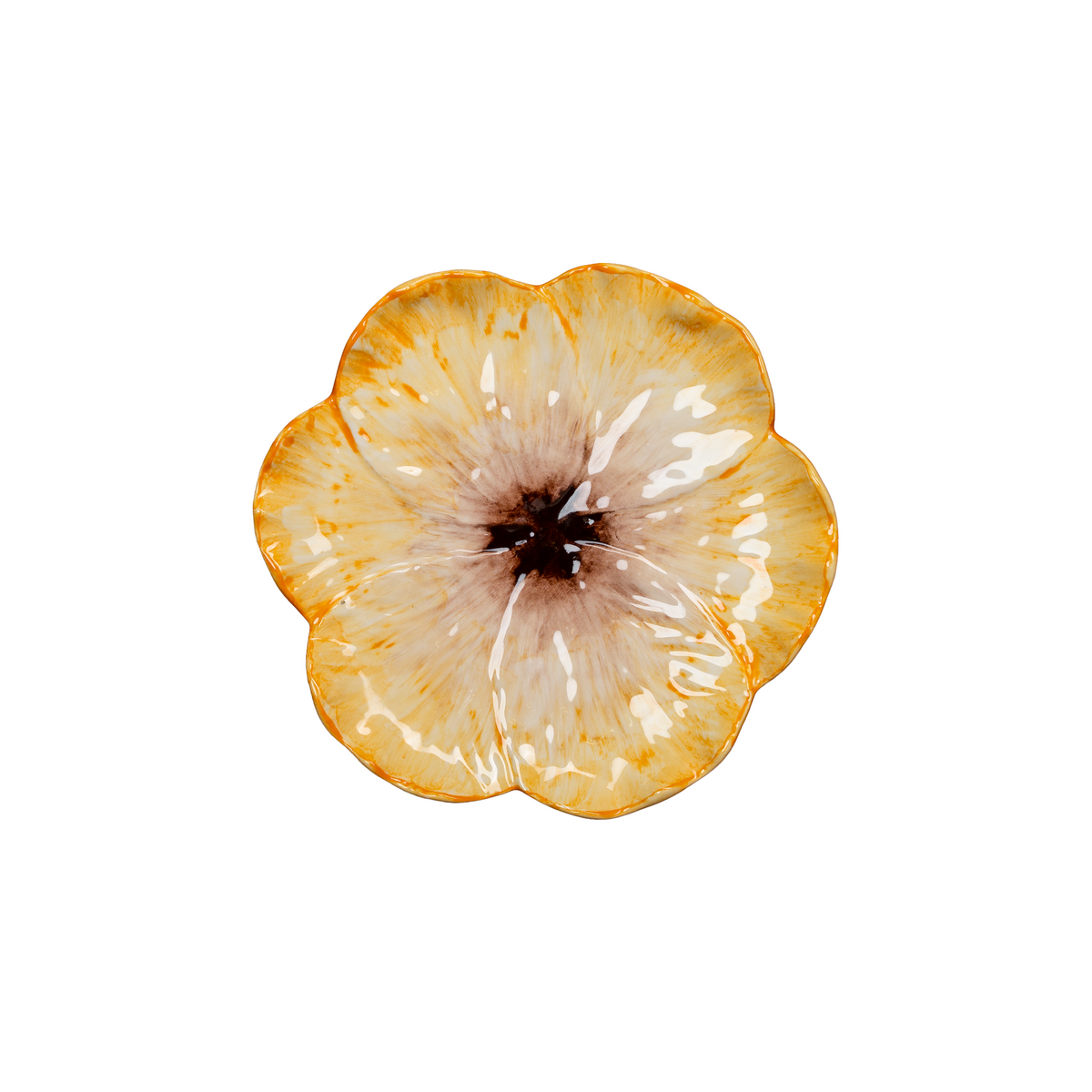 April Flower Side Plate, Yellow