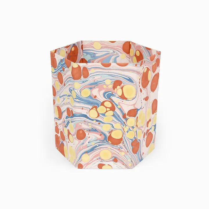 Kirsch Hexagon Basket, Twilight Splatter