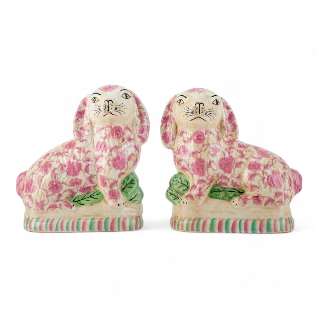 Keelie Pink Staffy Bunnies, Pair