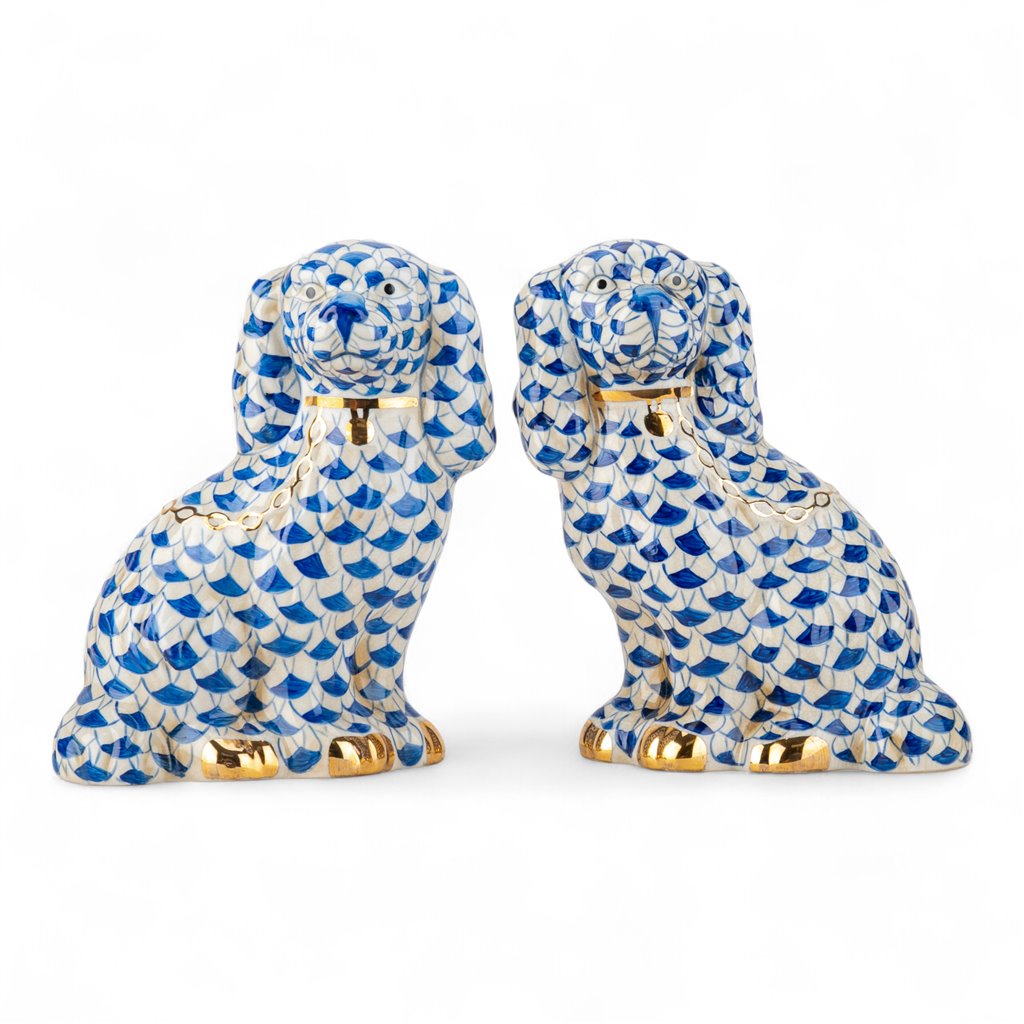 Claude Large Fishscale Spaniels, Blue