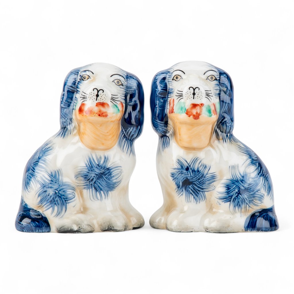 Prancer Blue Basket Spaniels, Pair
