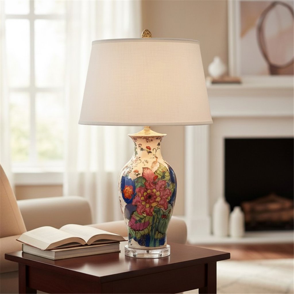 Elaina Tobacco Leaf Table Lamp