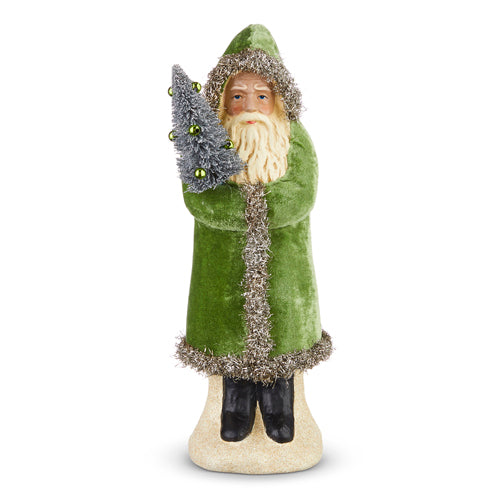 Luxe Bright Green Santa