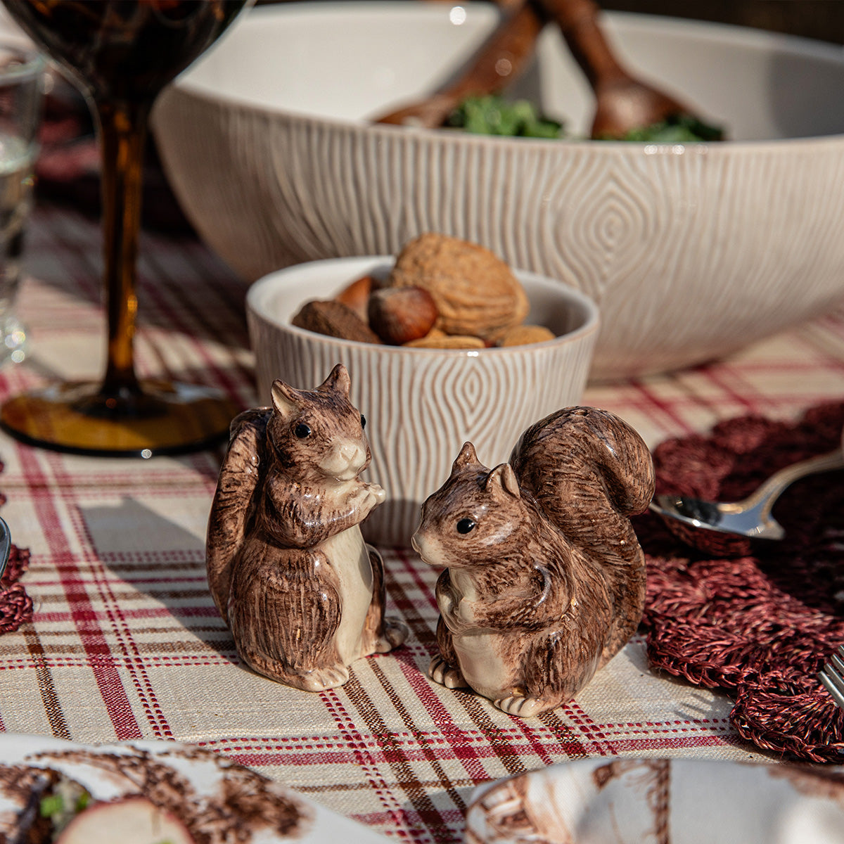 Juliska Squirrel Salt and Pepper Shakers
