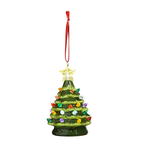 Retro Lighted Tree Ornament