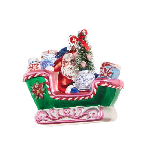 Preppy Sleigh Ornament