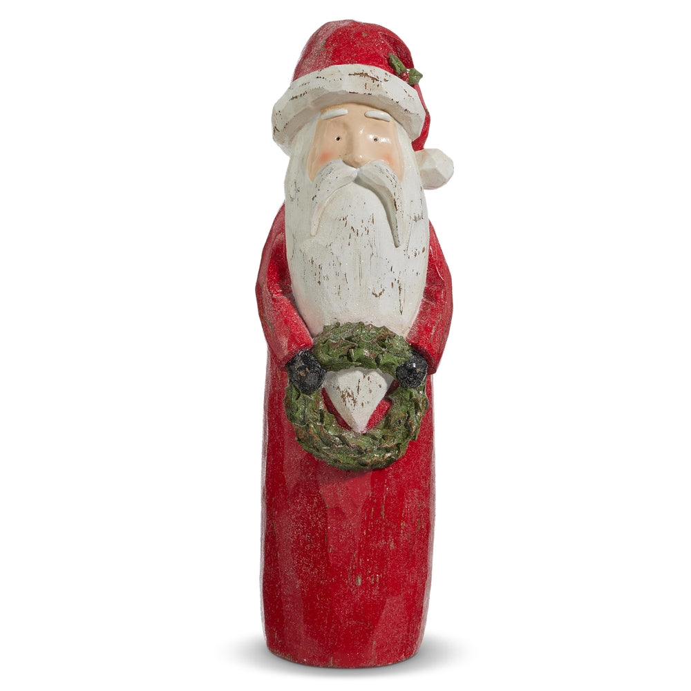St. Nick Carved Wooden Santa, Large