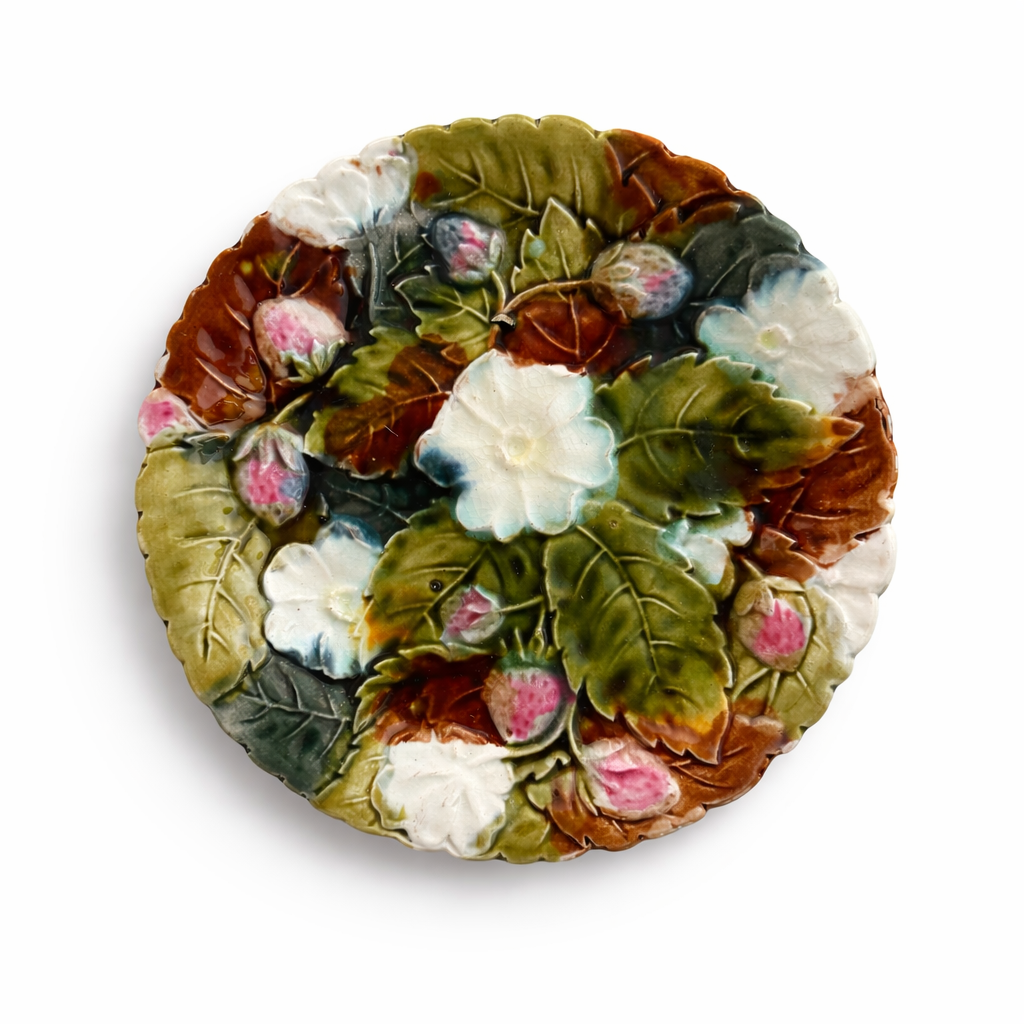 Antique French Majolica Plate