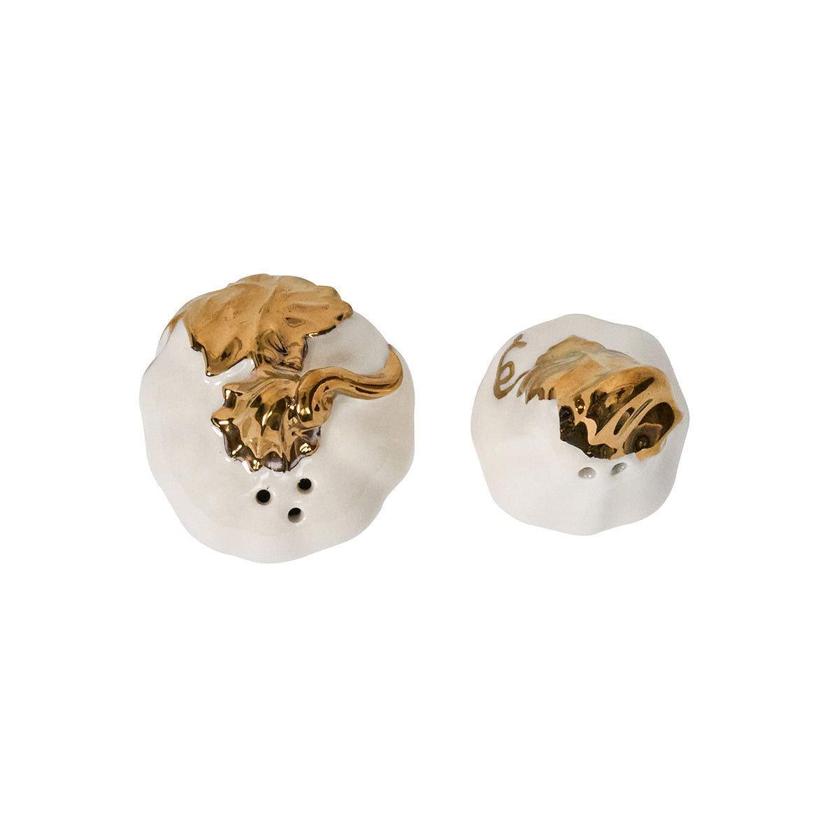 Juliska Pumpkin Salt & Pepper Shakers, Gold