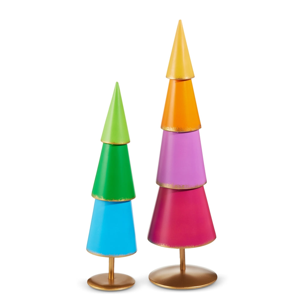 Bold & Bright Metal Trees, Set of 2