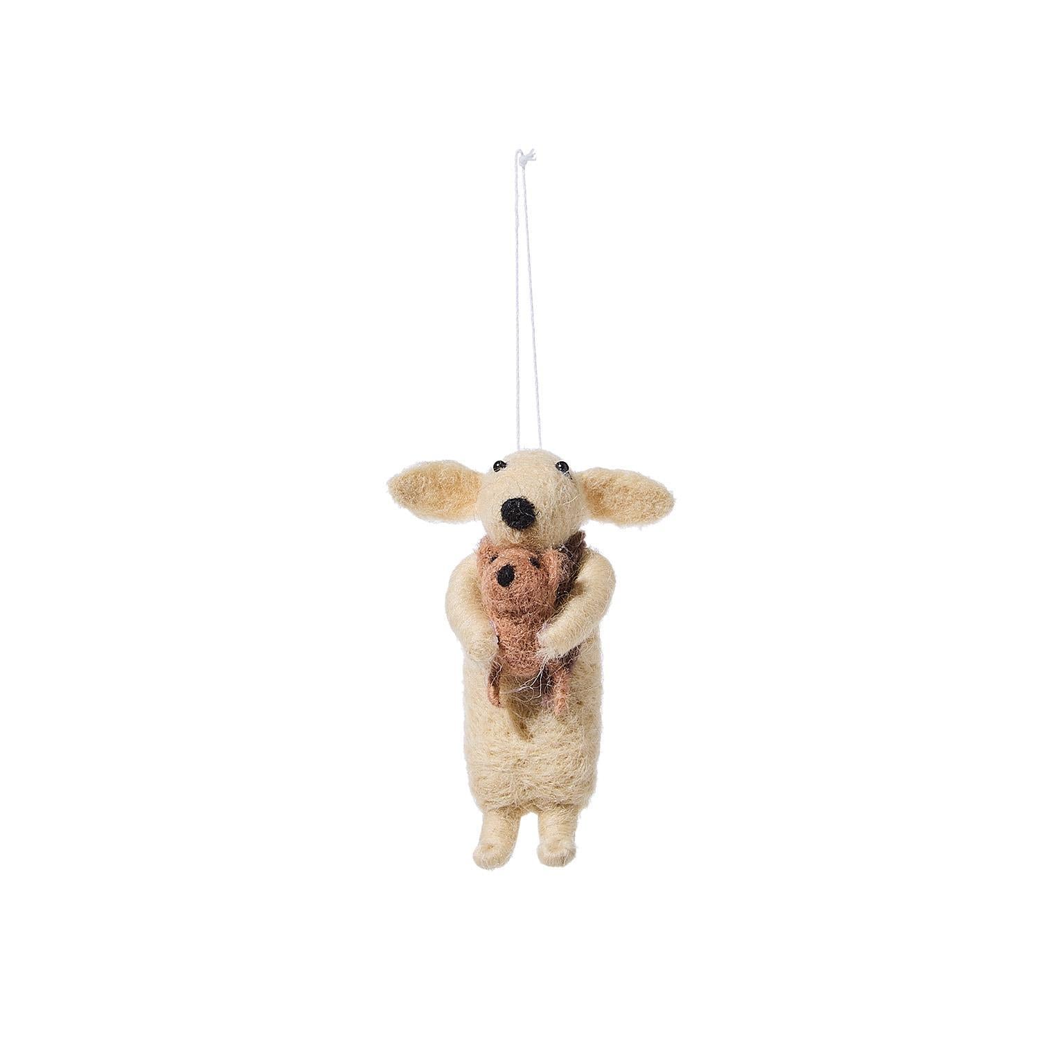 Family Felt Dog Ornament