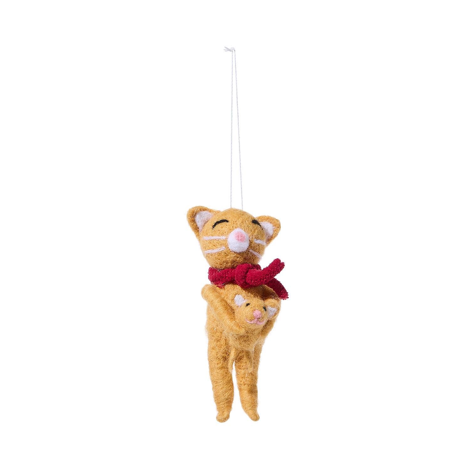 Family Felt Kitty Ornament