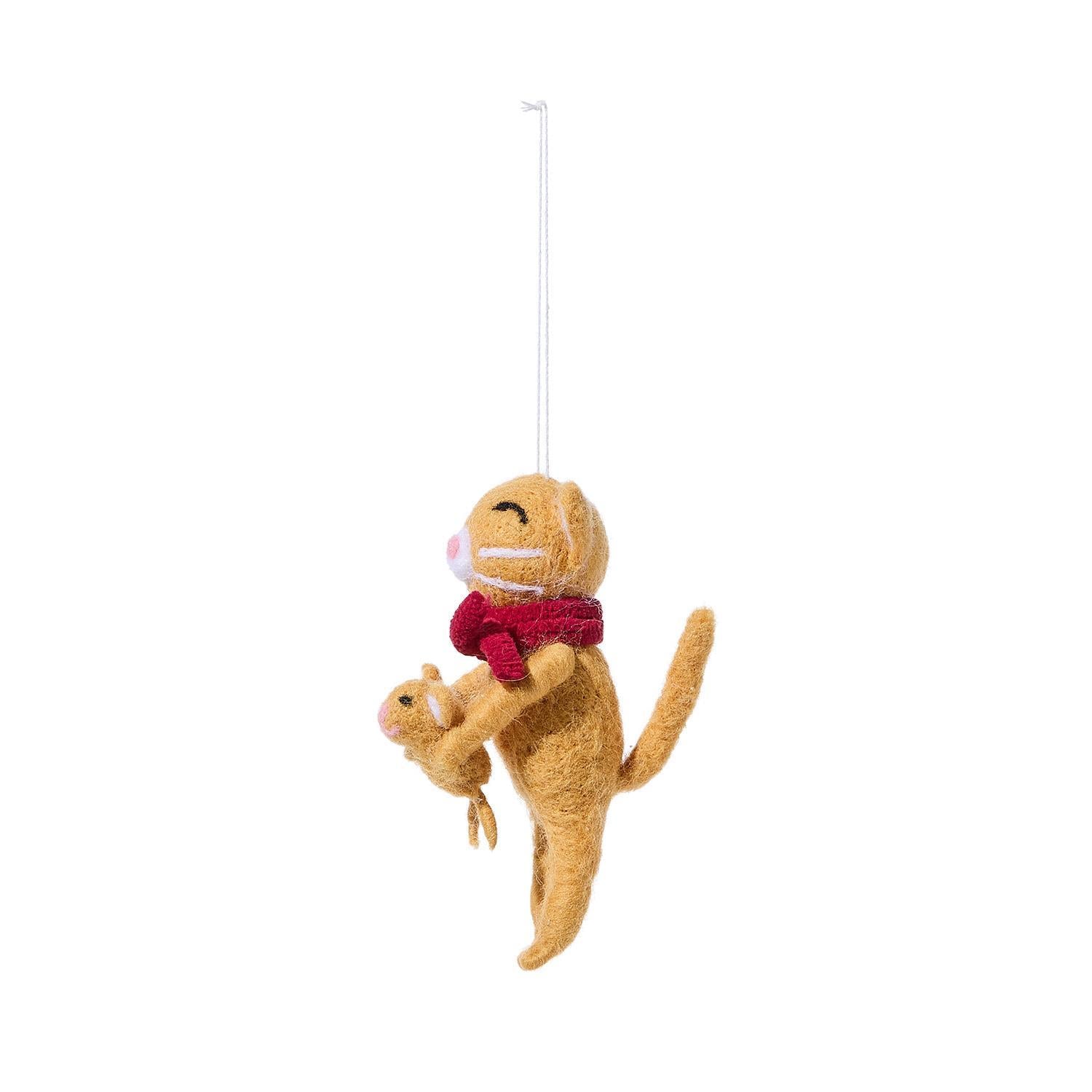 Family Felt Kitty Ornament
