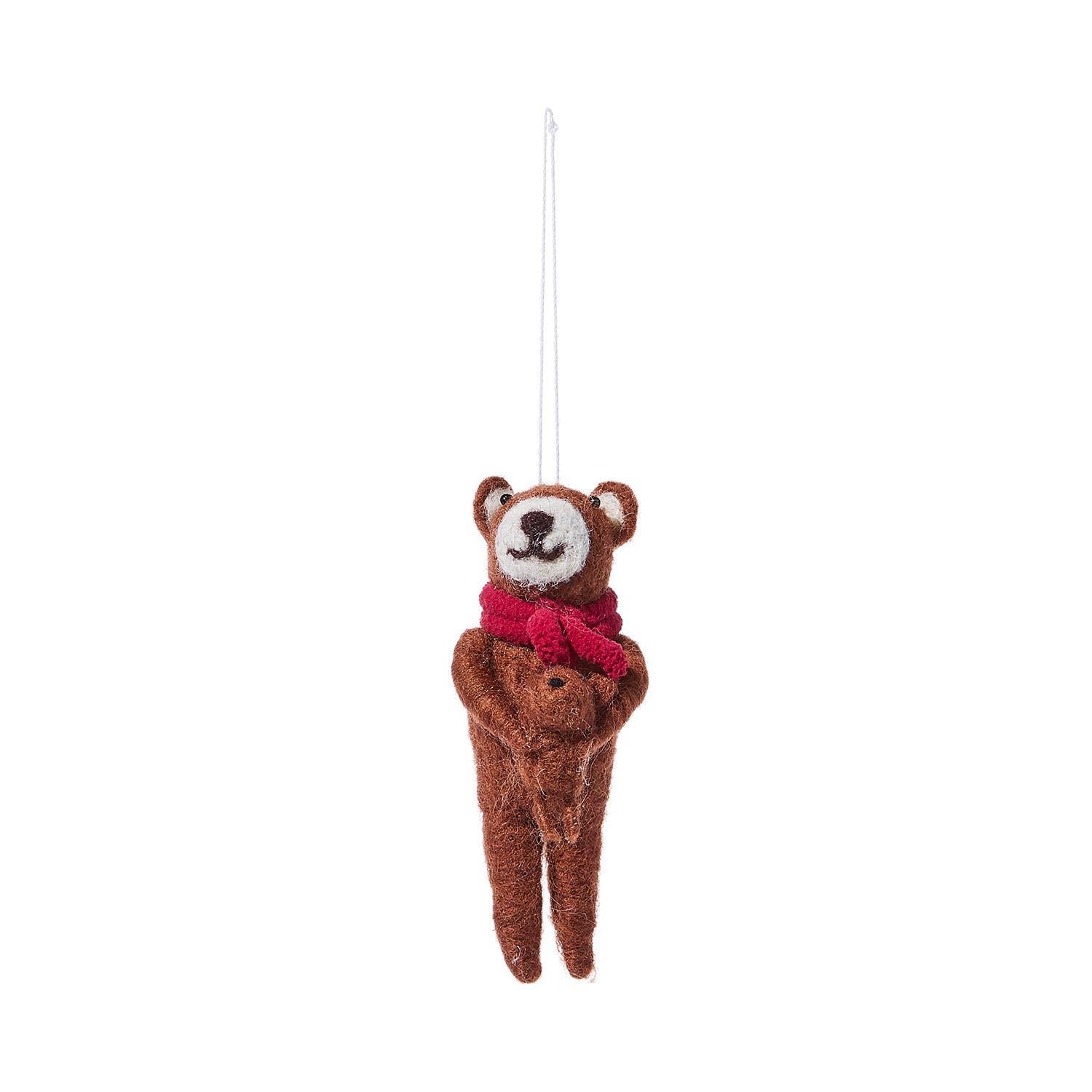 Family Felt Bear Ornament