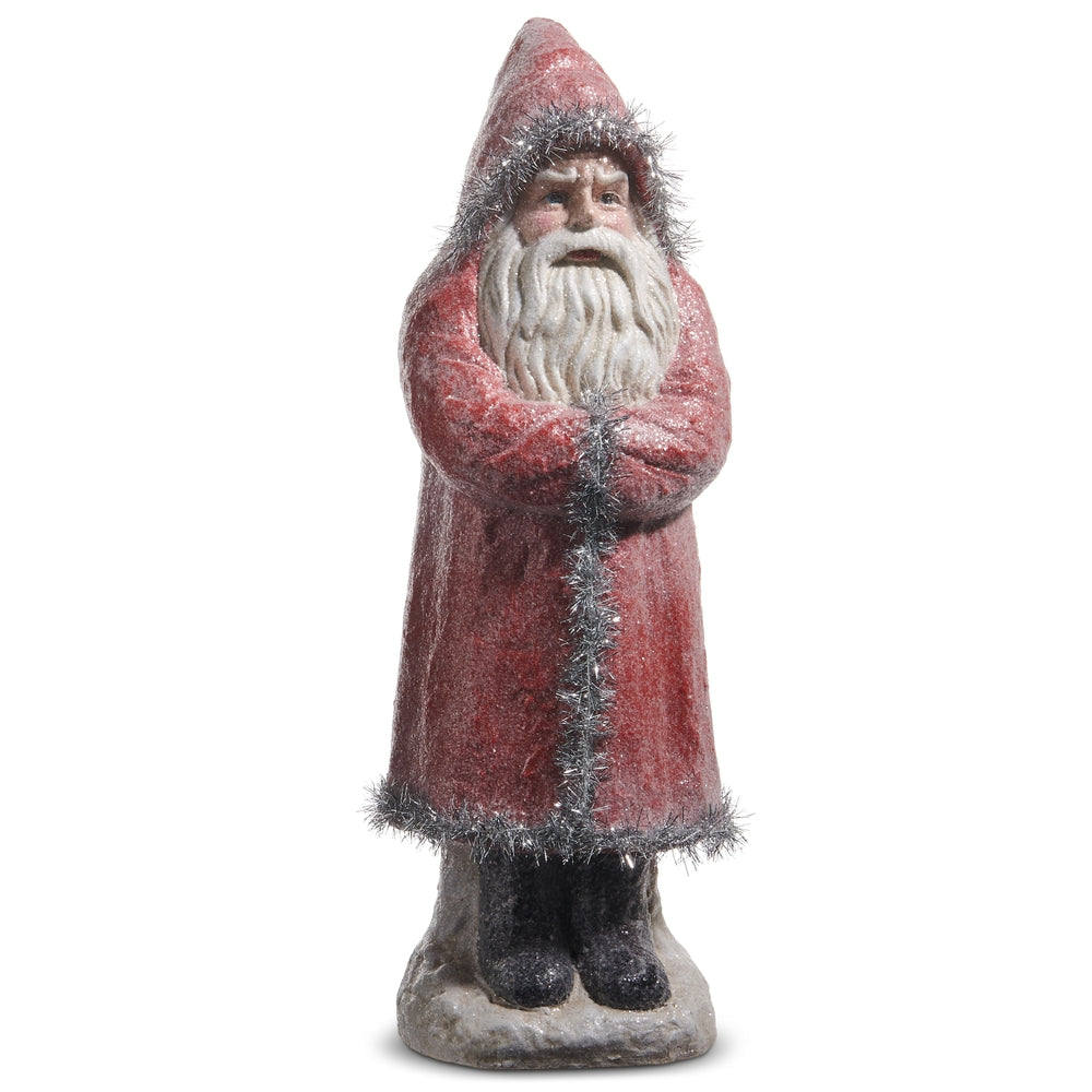 Classic Tinsel Red Santa