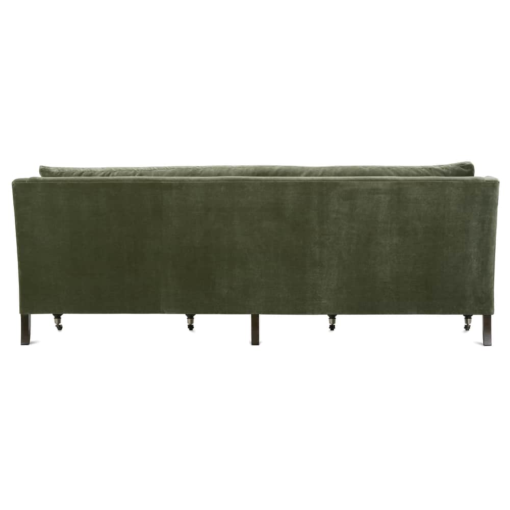 Madeline Sofa, Antiqued Moss Velvet, 90"