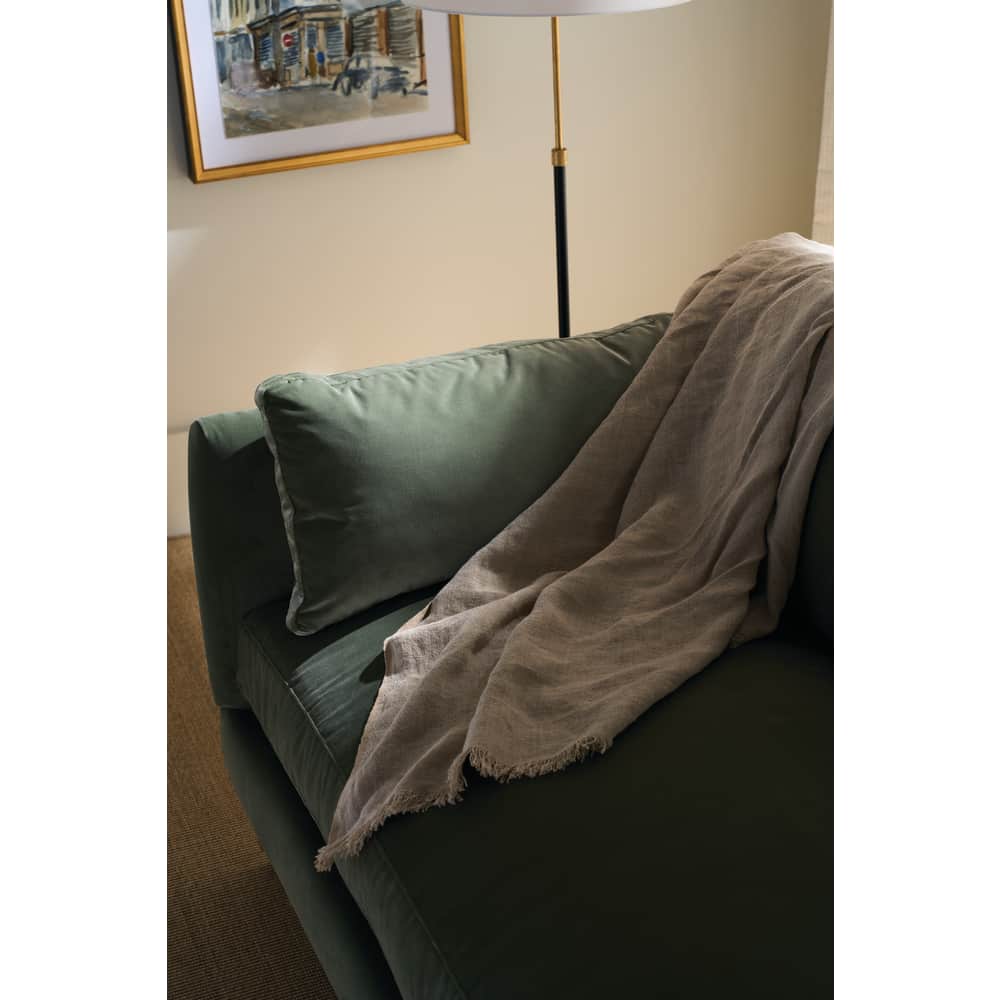 Madeline Sofa, Antiqued Moss Velvet, 71"
