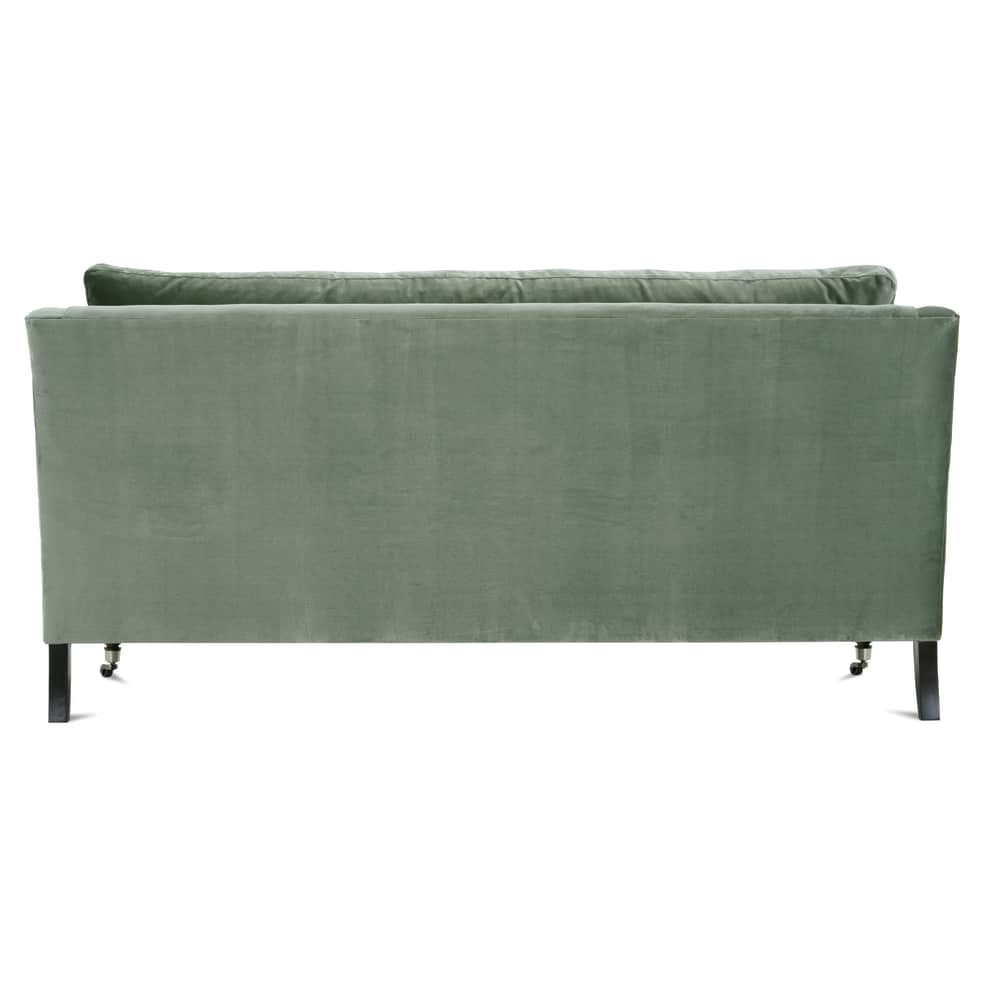 Madeline Sofa, Antiqued Moss Velvet, 71"