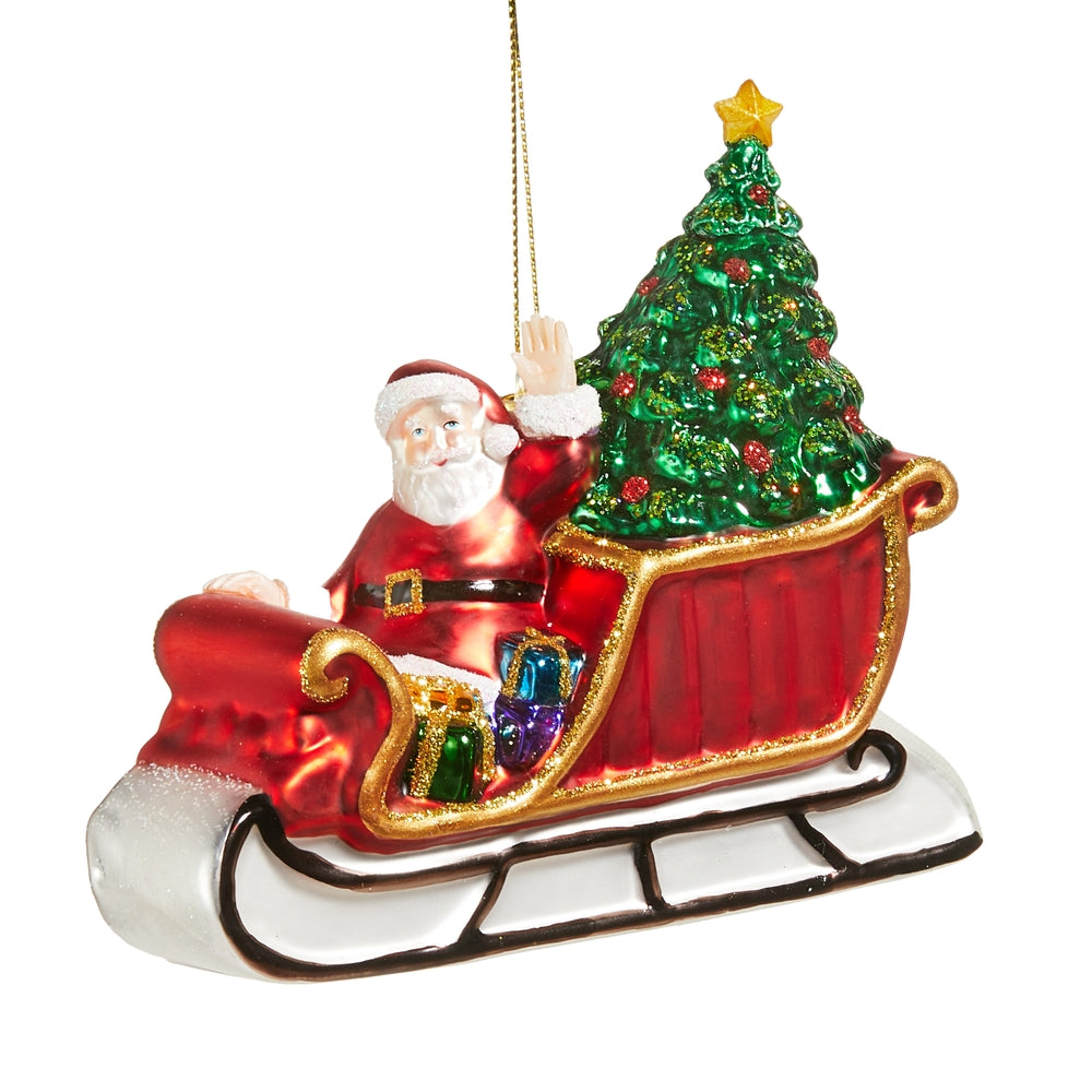 Santa's Sleigh Ornament