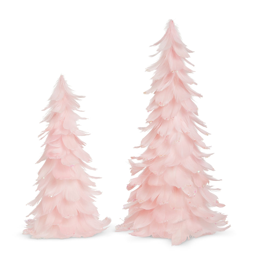 Pastel Feathers Trees, Set of 2