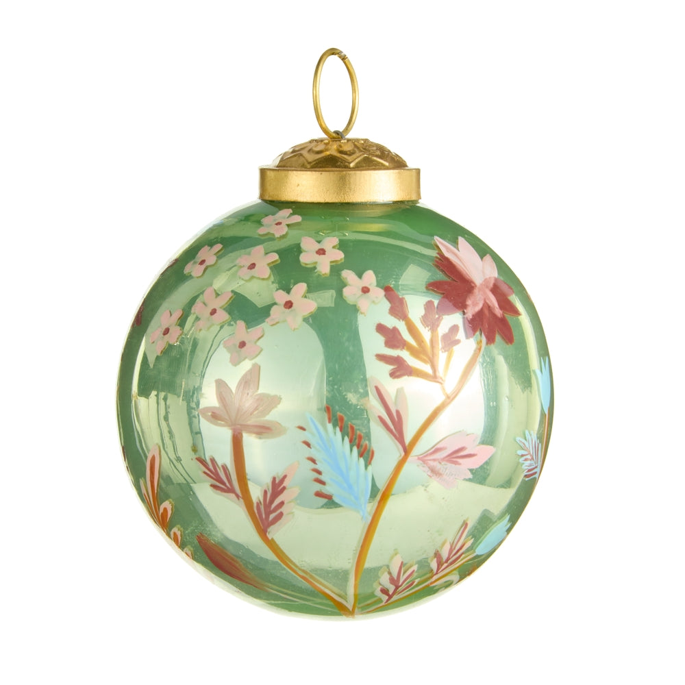 Bellingham Floral Ornament, Green