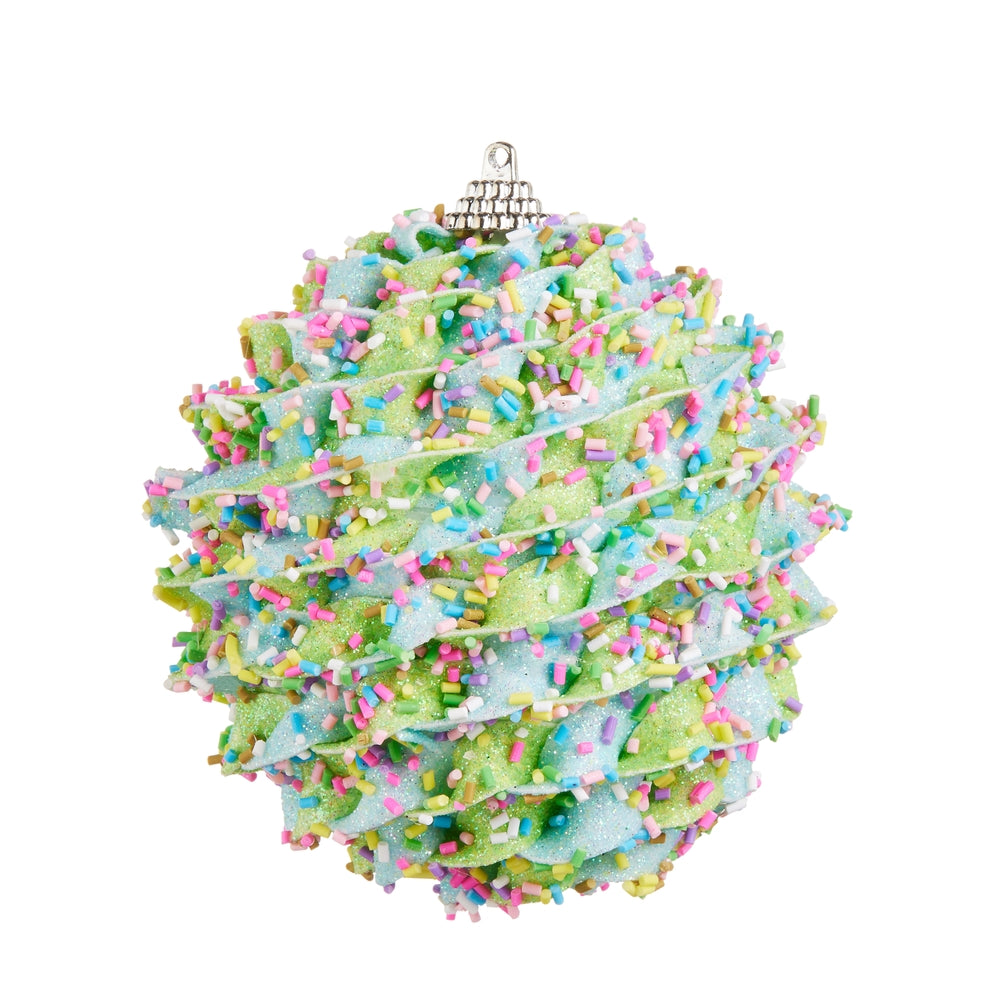 Festive Blue Sprinkles Ornament, Small