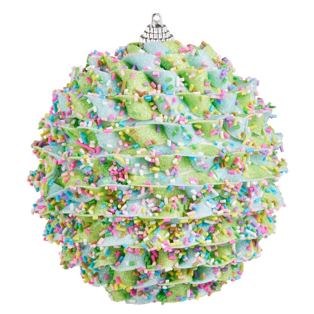 Festive Blue Sprinkles Ornament, Large