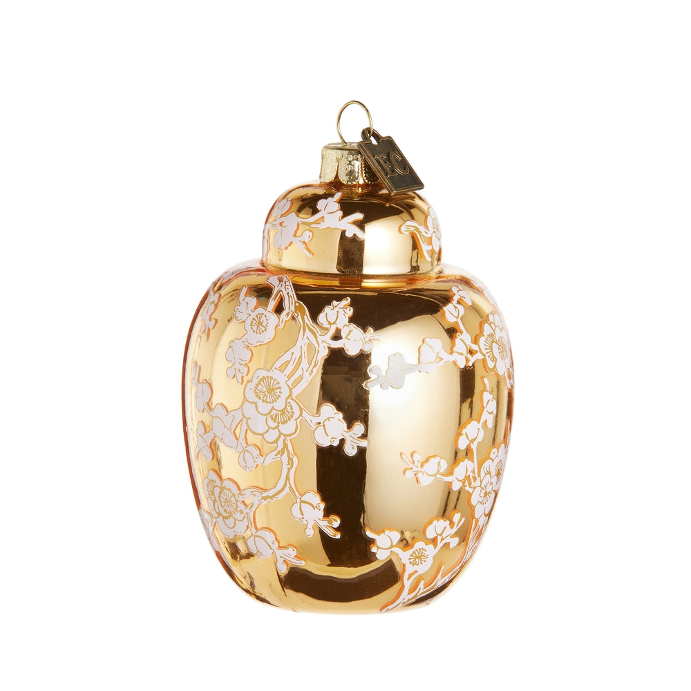 Golden Ginger Jar Ornament